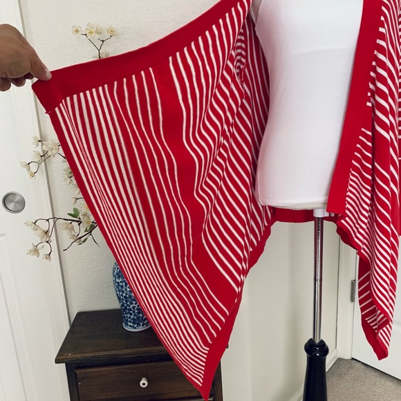 RENDITION Open Front Cascading Cardigan - Picture 4 of 12